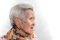 The old woman`s felling lonely, dementia and AlzheimerÃ¢â¬â¢s disease Royalty Free Stock Photo